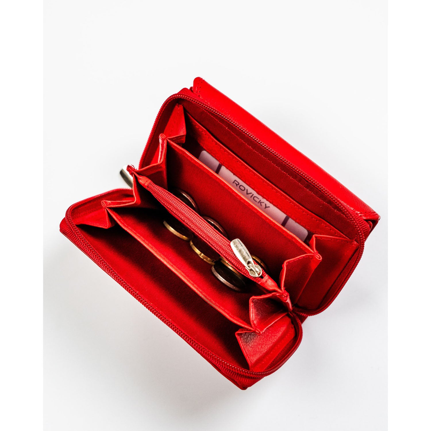 Piniginė moterims Rovicky, raudona N453