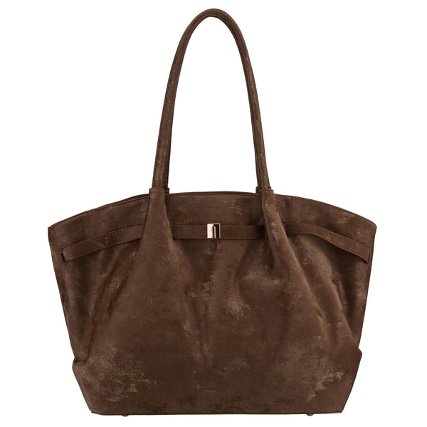 Didelė moteriška shopper tipo rankinė Peterson, ruda AX35