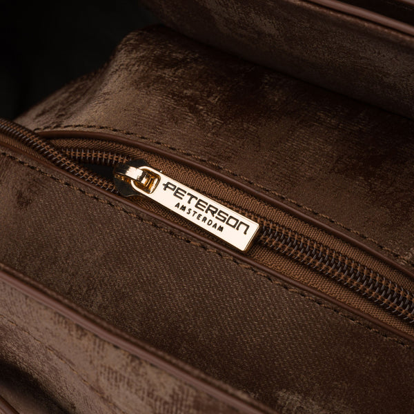 Didelė moteriška shopper tipo rankinė Peterson, ruda AX35