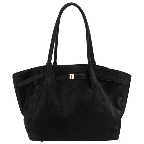 Didelė moteriška shopper tipo rankinė Peterson, juoda AX34