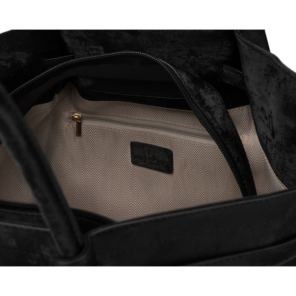 Didelė moteriška shopper tipo rankinė Peterson, juoda AX34