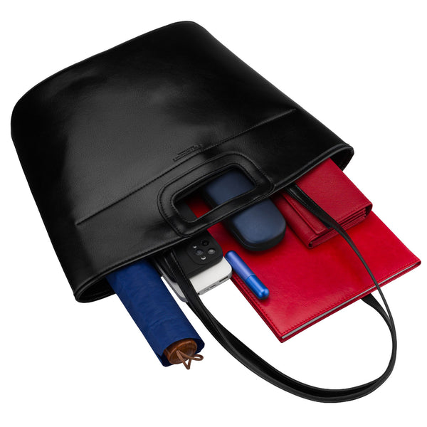 Didelė moteriška shopper rankinė Peterson, juoda AX39