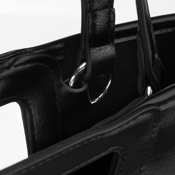 Didelė moteriška shopper rankinė Peterson, juoda AX39