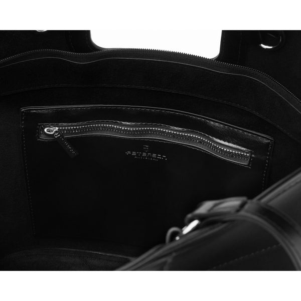 Didelė moteriška shopper rankinė Peterson, juoda AX39