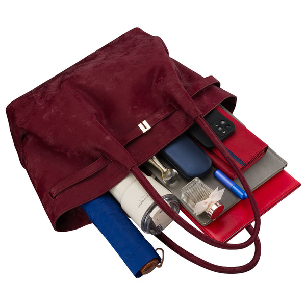 Didelė moteriška shopper tipo rankinė Peterson, bordo AX36