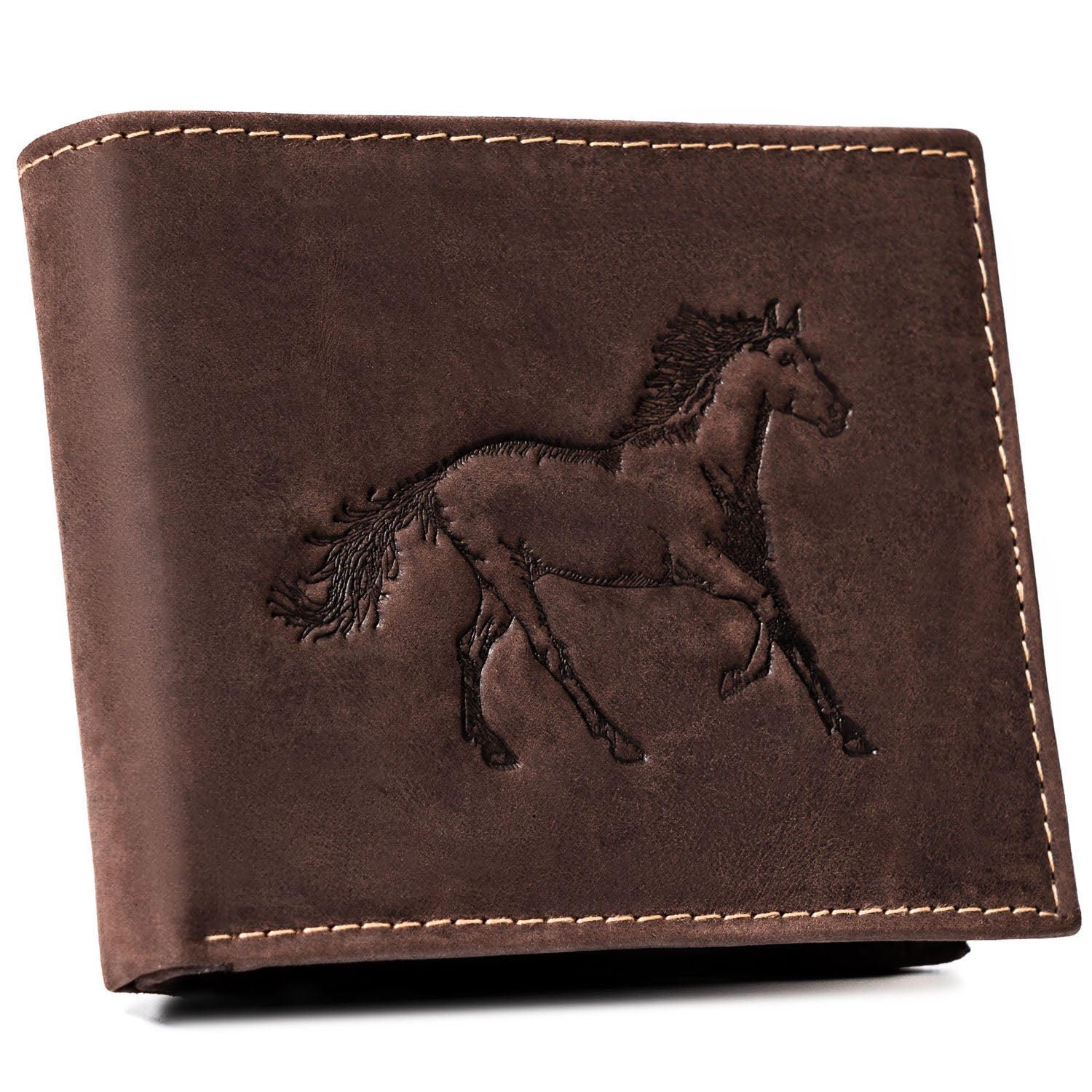 Didelė piniginė vyrams Always Wild, ruda N450