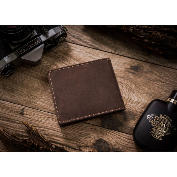 Didelė piniginė vyrams Always Wild, ruda N450