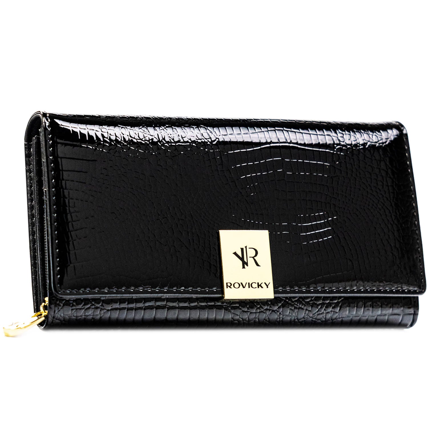 Didelė piniginė moterims Rovicky, juoda