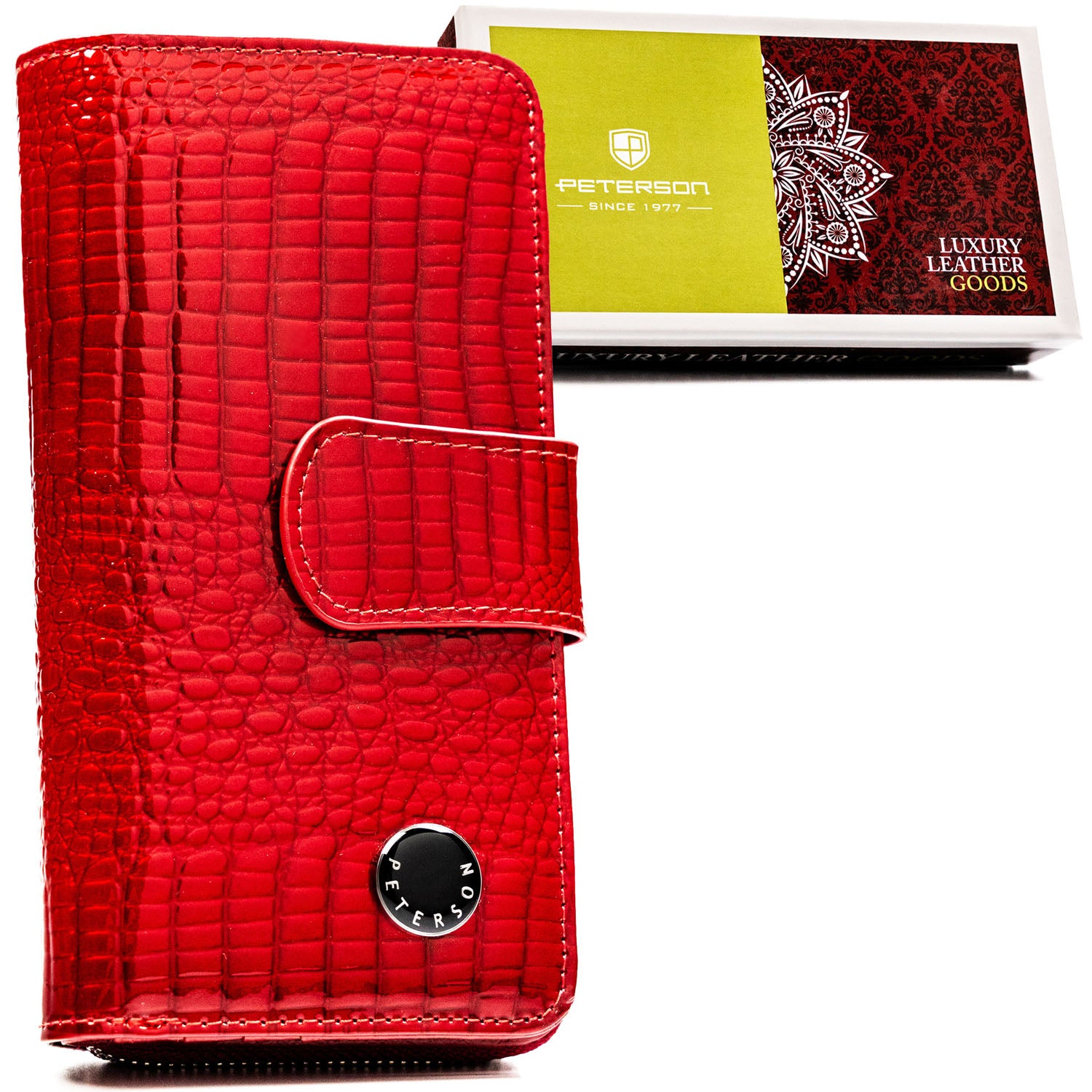 Didelė piniginė moterims Peterson, raudona G27
