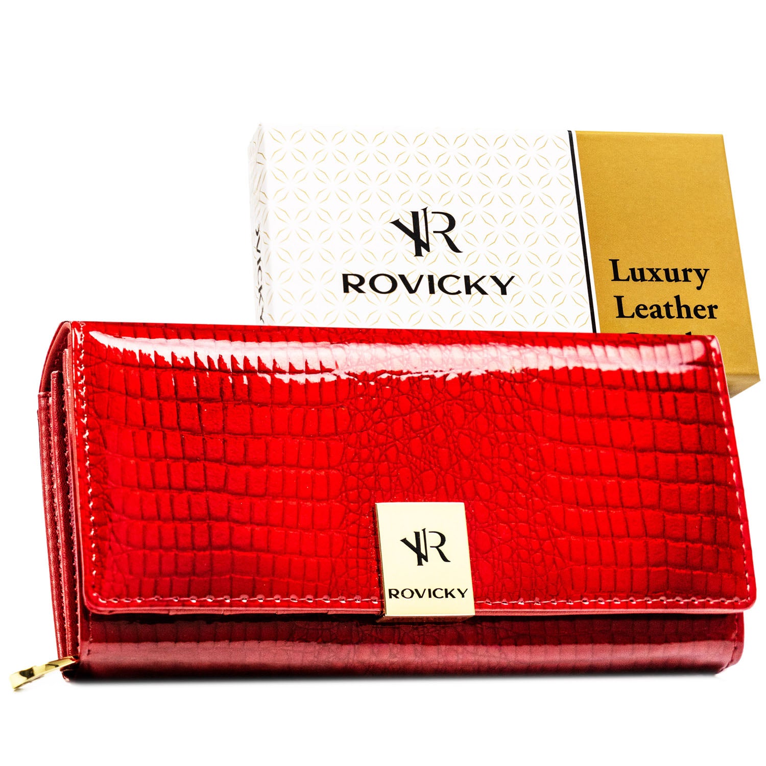 Didelė piniginė moterims Rovicky, raudona