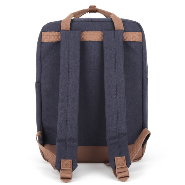 Didelė kuprinė su skyriumi nešiojamam kompiuteriui Himawari, mėlyna-ruda.