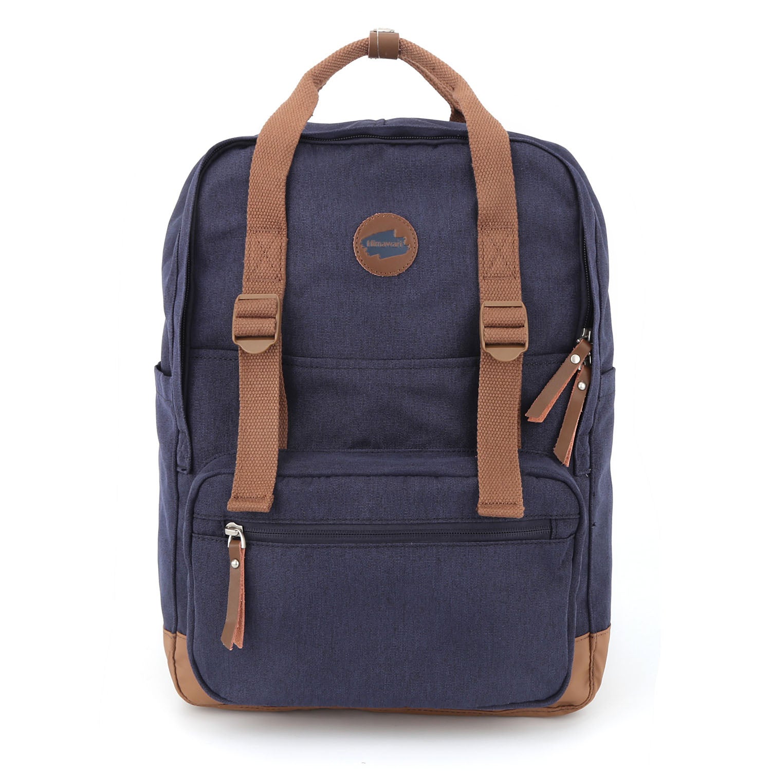 Didelis miesto kuprinė su skyriumi nešiojamam kompiuteriui Himawari, granatinis-rudas.