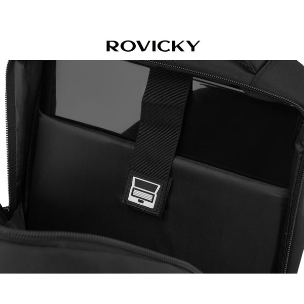 Didelė kuprinė unisex Rovicky, juoda K58