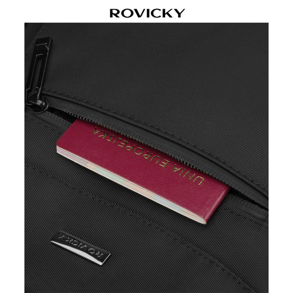 Didelė kuprinė unisex Rovicky, juoda K58