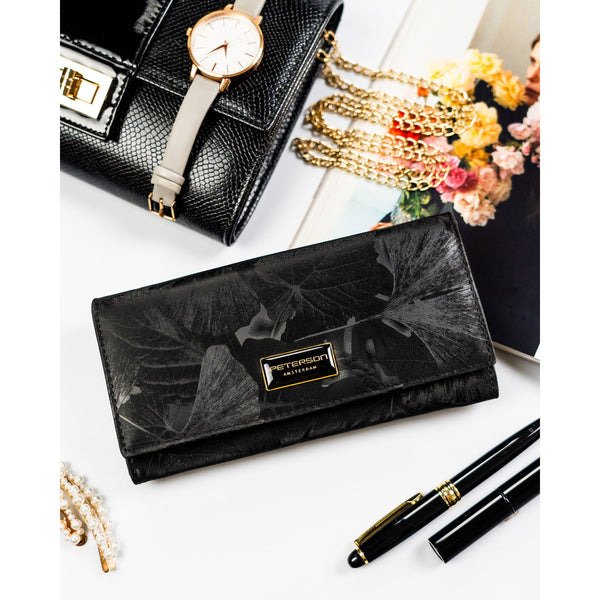 Didelė piniginė moterims Peterson, juoda 2463