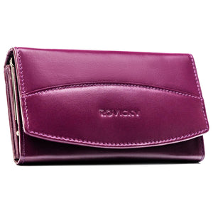 Moteriška odinė violetinė piniginė Rovicky K73