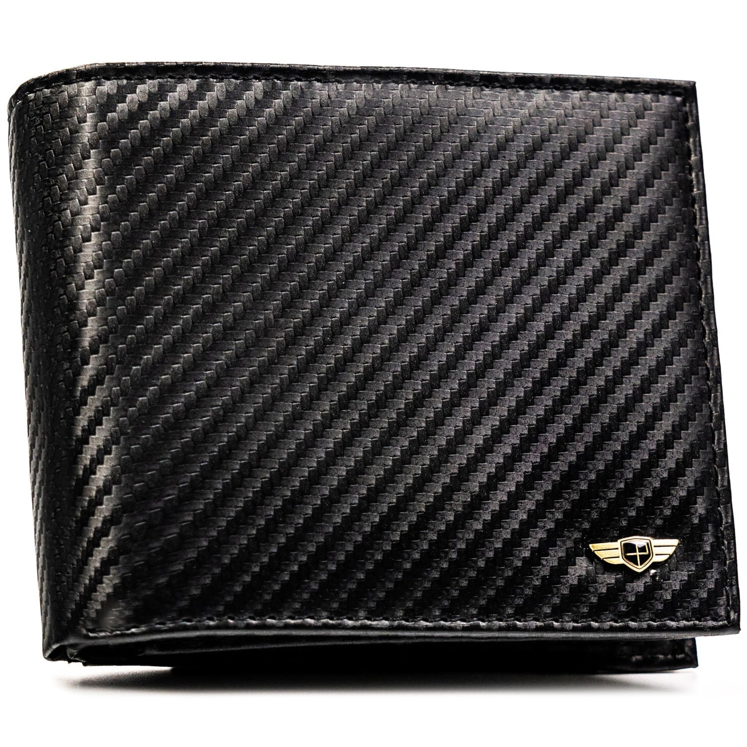 Vyriška didelė odinė piniginė Peterson, juoda AX33