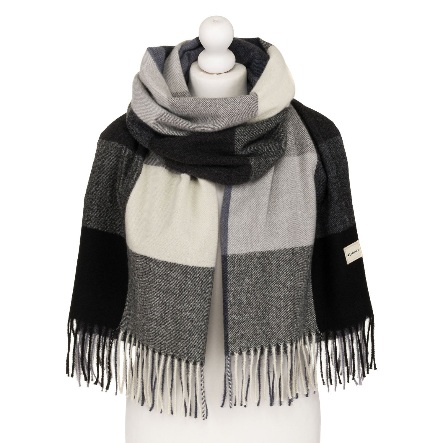 Šalikas moterims Rovicky, juoda S16