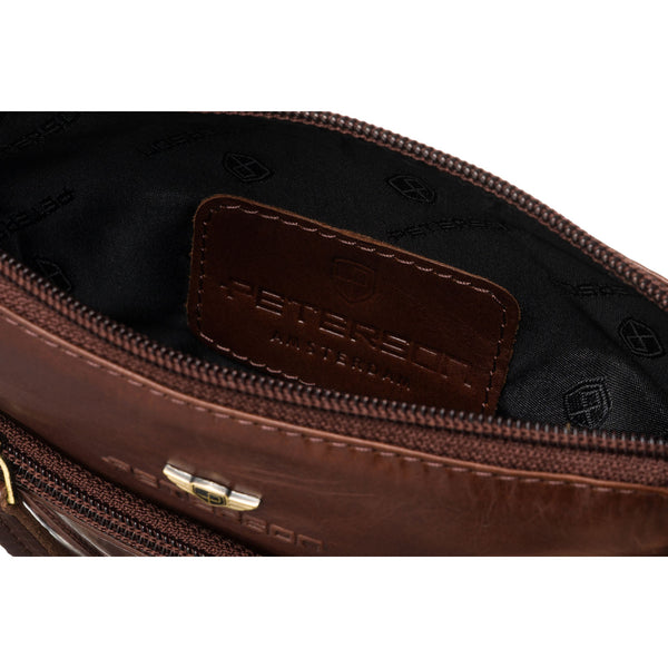 Maža rankinė vyrams Peterson, ruda 0338