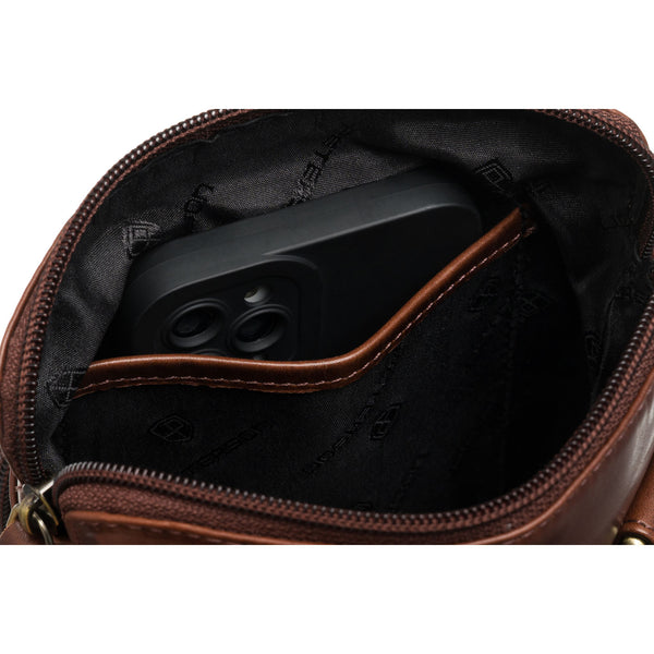 Maža rankinė vyrams Peterson, ruda 0338