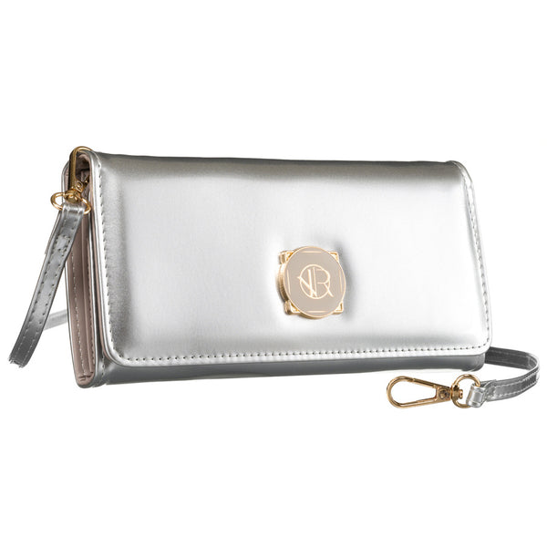 Maža elegantiška rankinė Rovicky, sidabrinė R0178