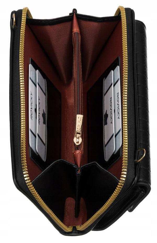 Maža elegantiška rankinė 4U Cavaldi, juoda A0153