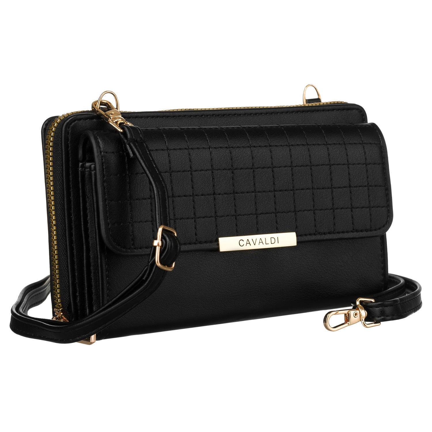 Maža elegantiška rankinė 4U Cavaldi, juoda A0153