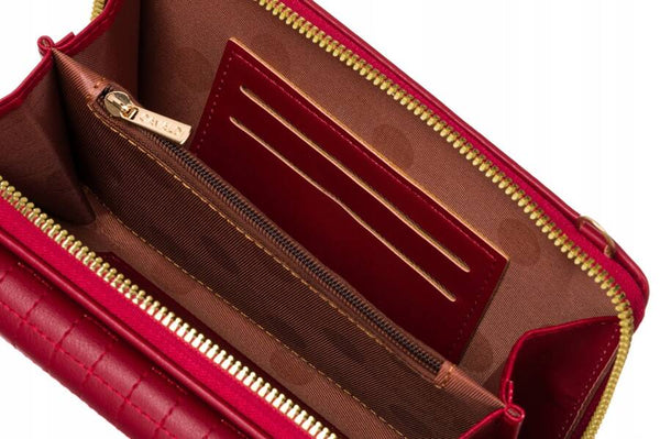 Maža elegantiška rankinė Cavaldi, raudona A0154