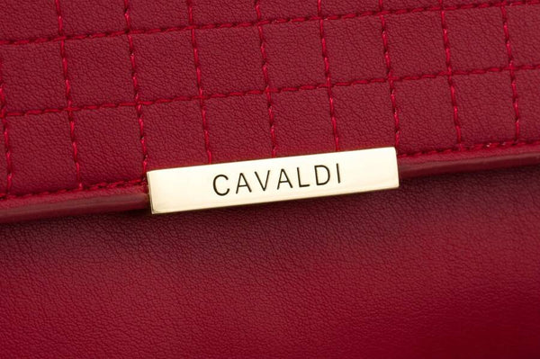 Maža elegantiška rankinė Cavaldi, raudona A0154