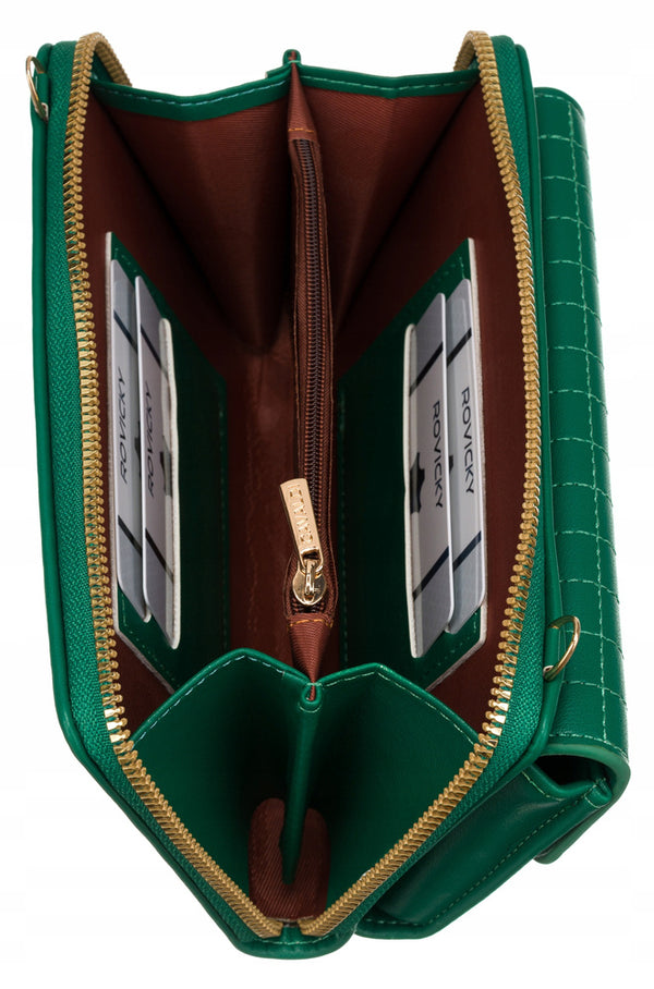 Maža elegantiška rankinė 4U Cavaldi, žalia A0155