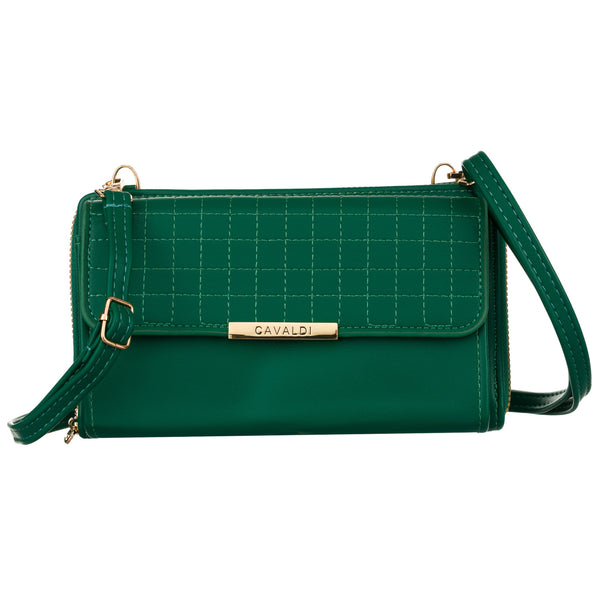 Maža elegantiška rankinė 4U Cavaldi, žalia A0155