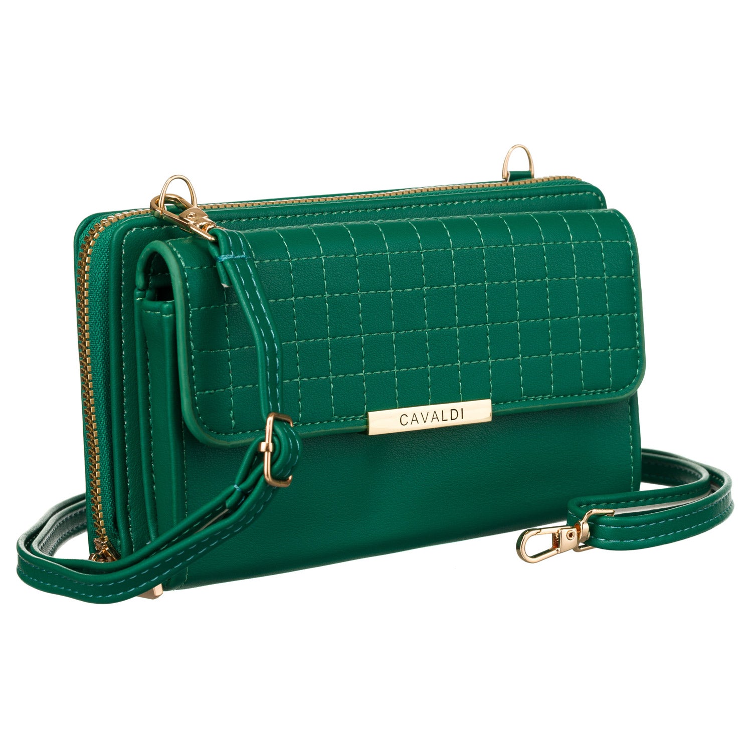 Maža elegantiška rankinė 4U Cavaldi, žalia A0155