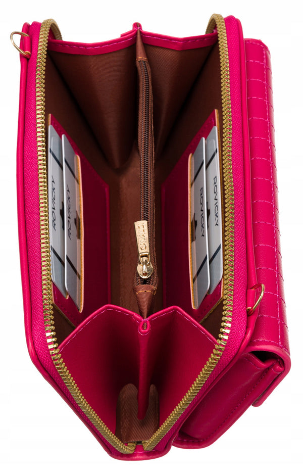 Maža elegantiška rankinė Cavaldi, rožinė A0156