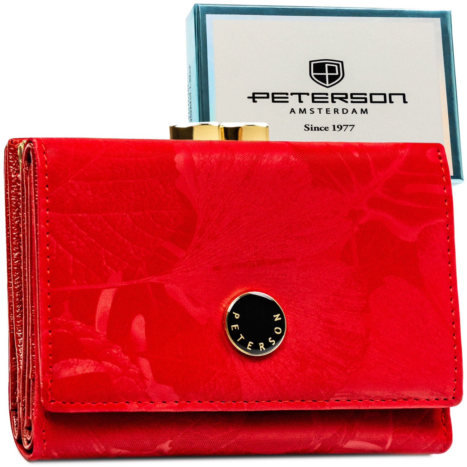 Vidutinė piniginė moterims Peterson, raudona 2715