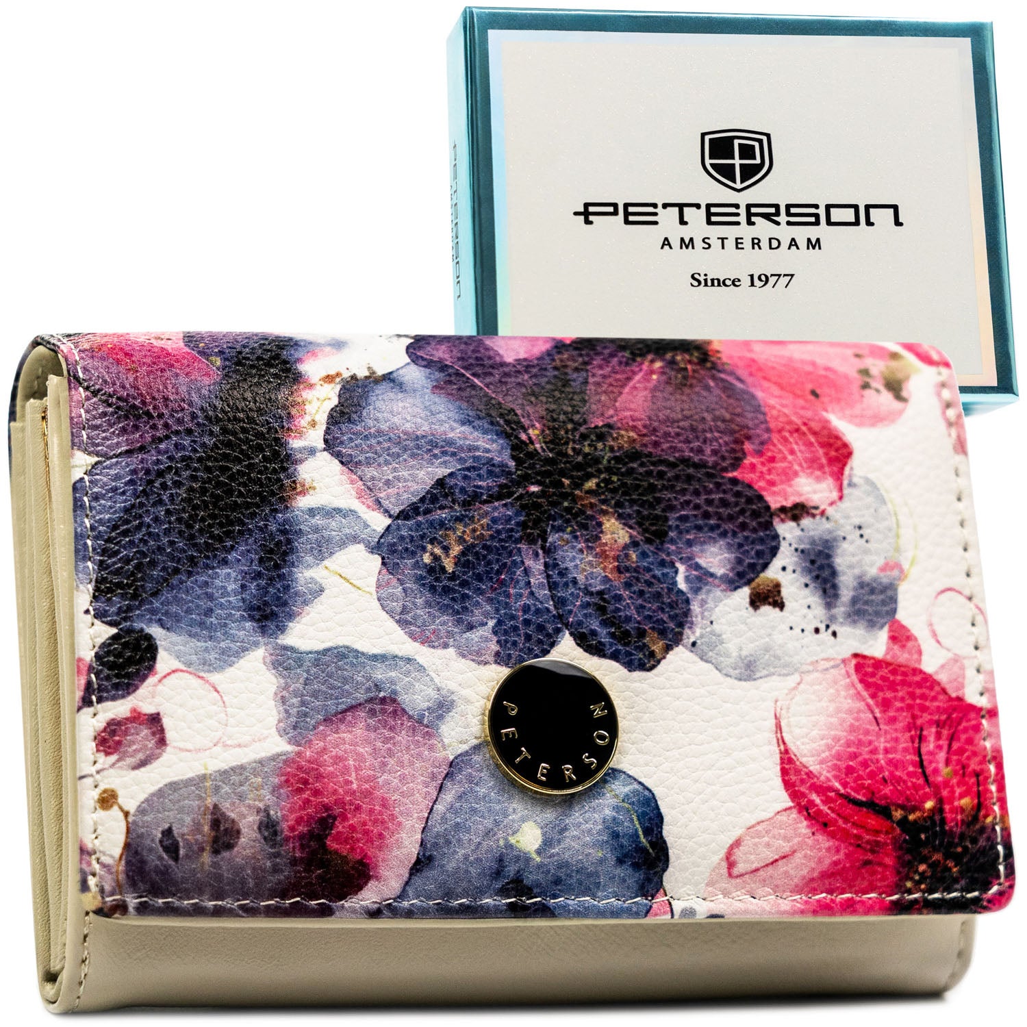 Piniginė moterims Peterson, gėlėtas PT57