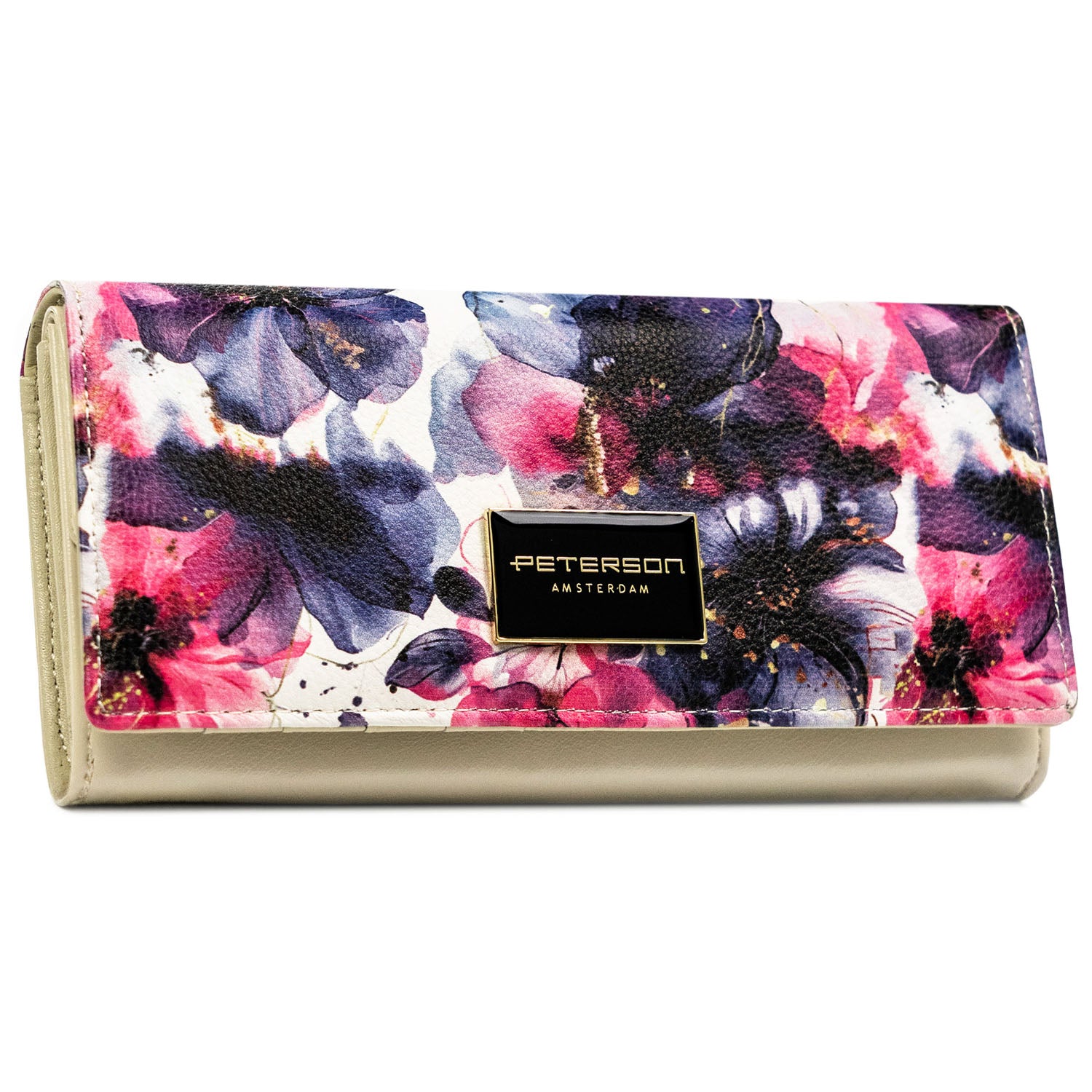 Piniginė moterims Peterson, gėlėtas PT78