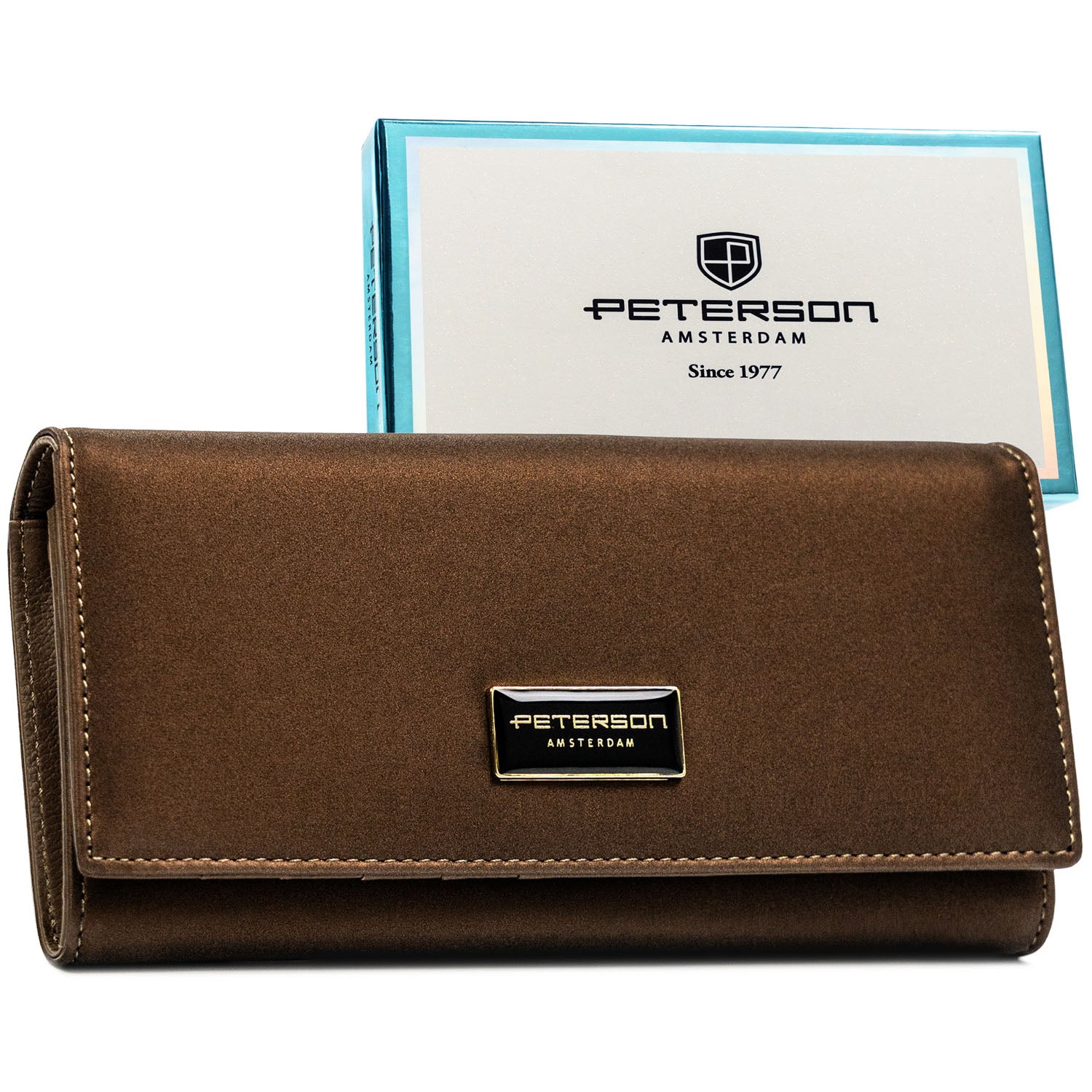 Piniginė moterims Peterson, rudas PT101
