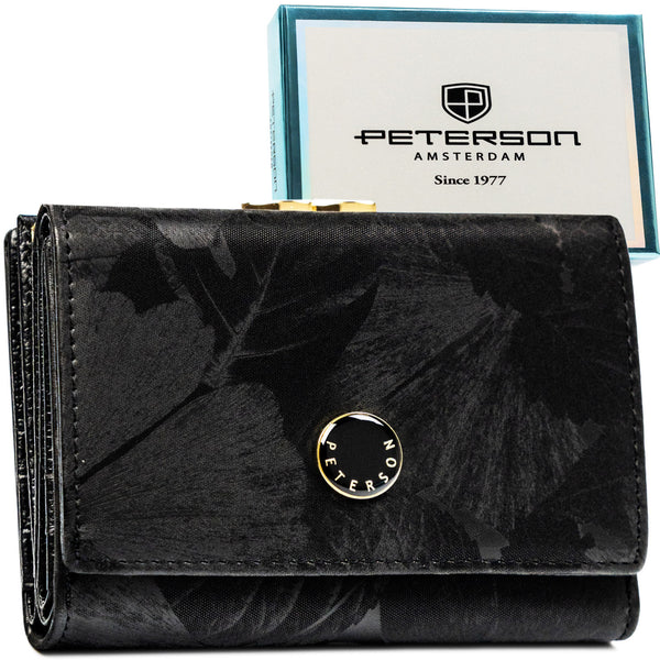 Piniginė moterims Peterson, juodas 2708