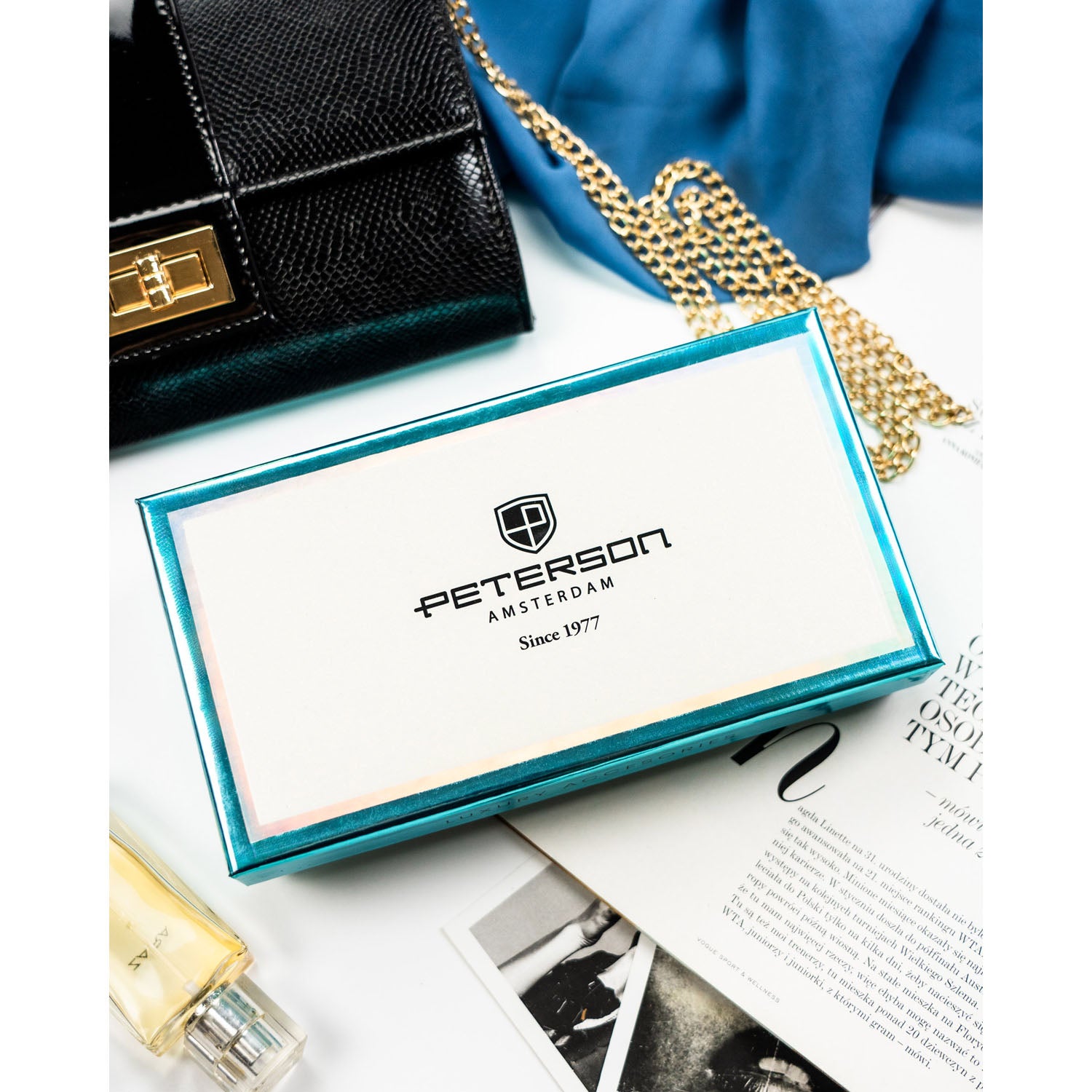 Vidutinė piniginė moterims Peterson, įvairiaspalvė PT19