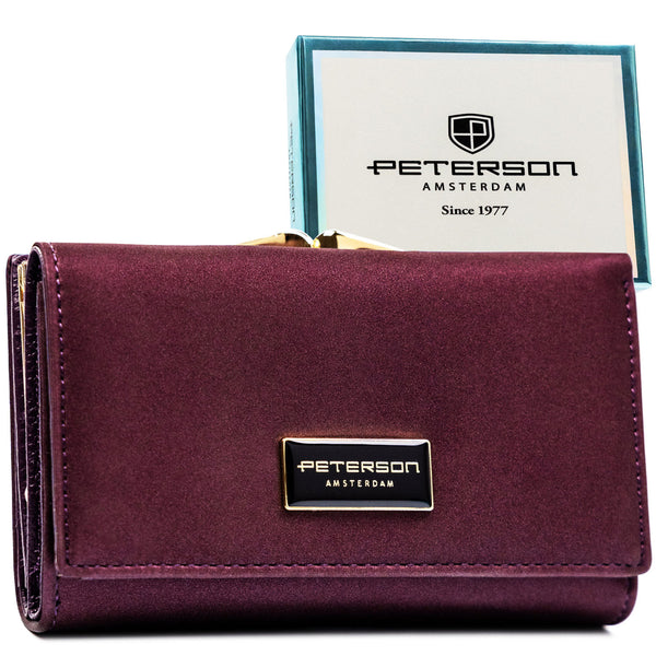 Vidutinė piniginė moterims Peterson, violetinė PT65