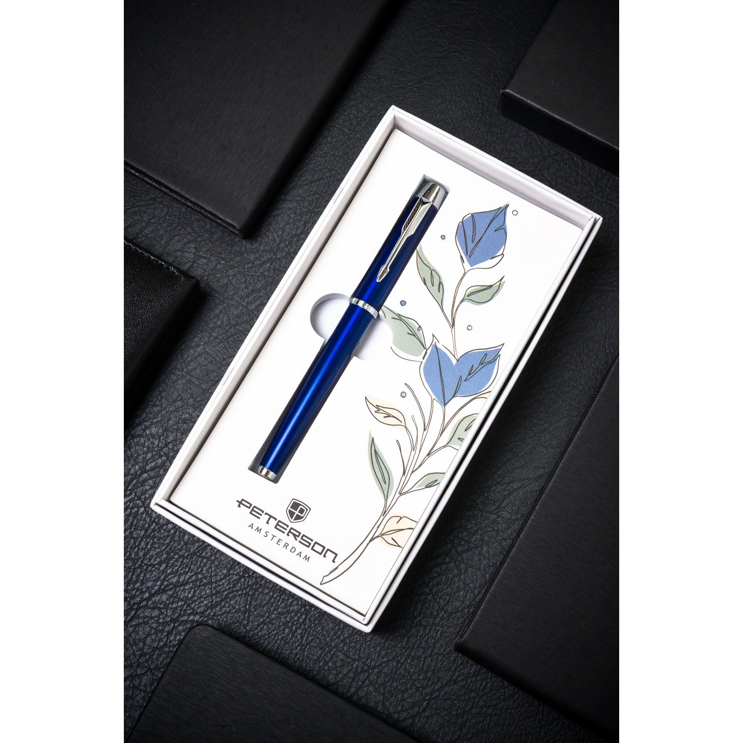 Daugiafunkcinis rašiklis Peterson, mėlyna-sidabrinė