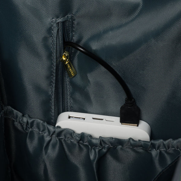 Moteriška kuprinė, mėlyna, poliesteris, su vieta nešiojamam kompiuteriui N389