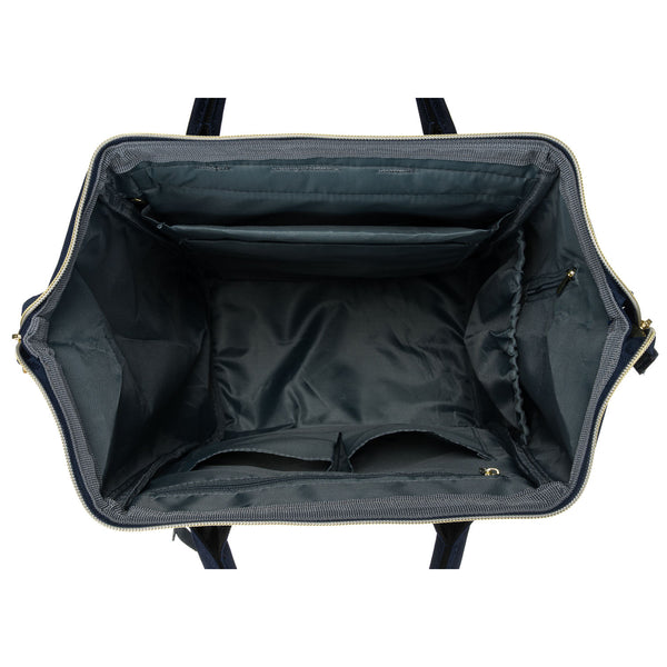 Moteriška kuprinė, mėlyna, poliesteris, su vieta nešiojamam kompiuteriui N389