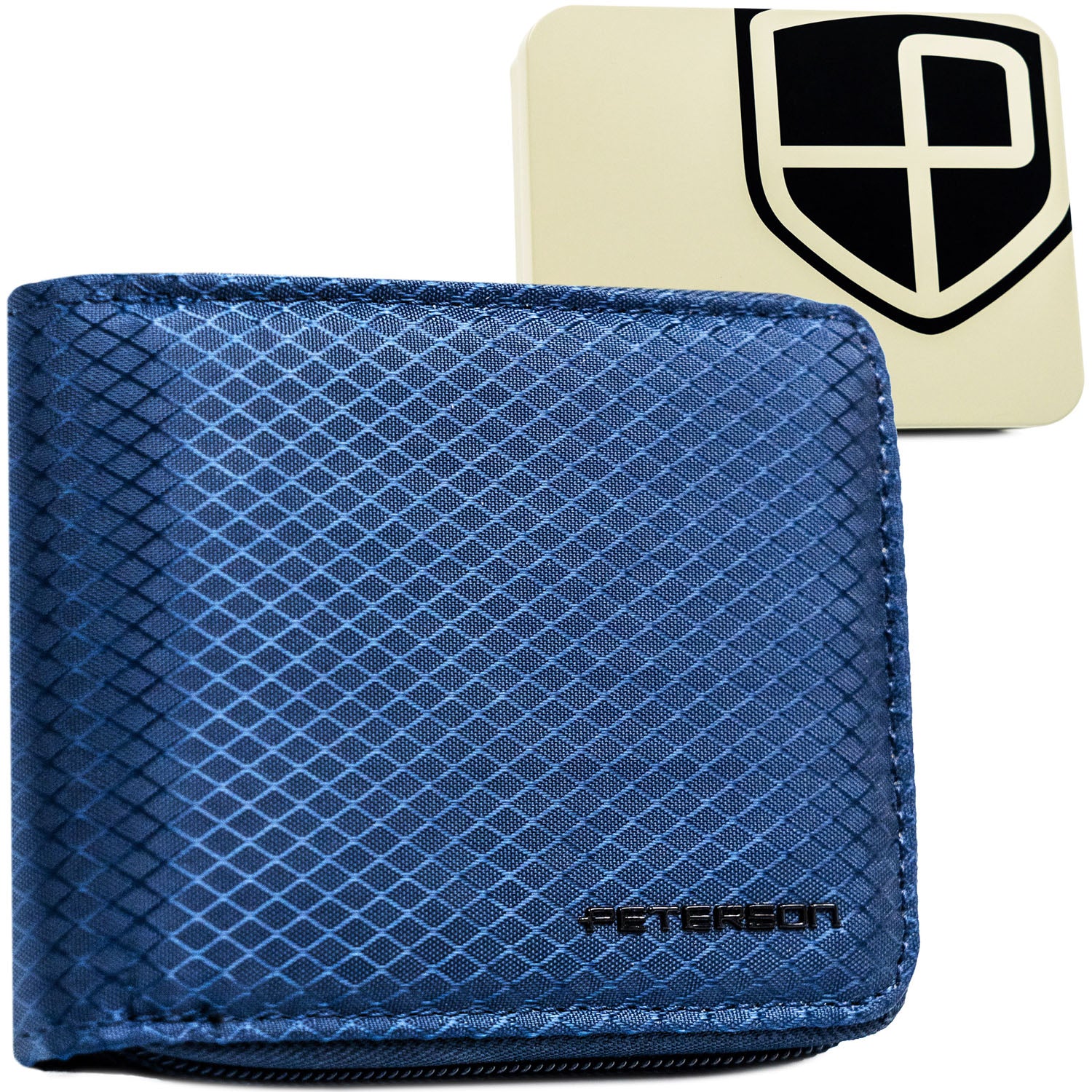 Piniginė vyrams Peterson, tamsiai mėlyna N437