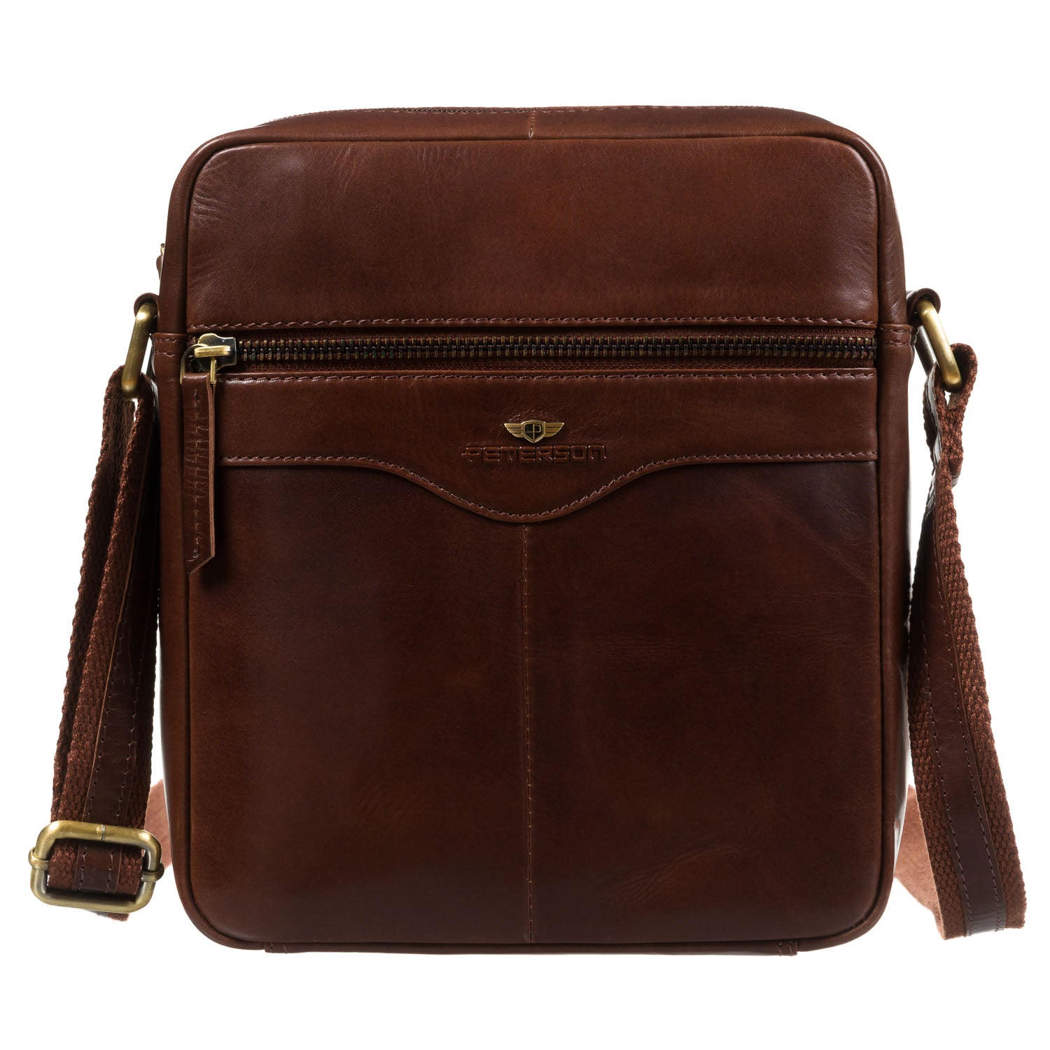 Vidutinė rankinė vyrams Peterson, ruda 0482