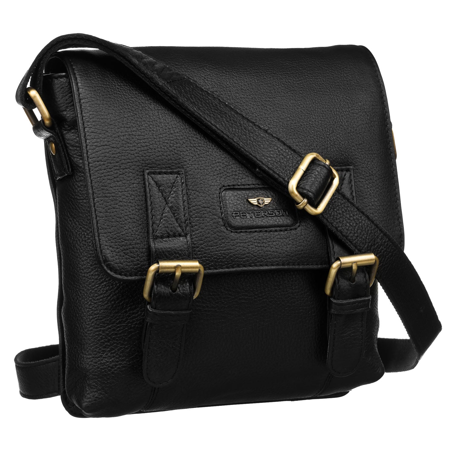 Klasikinė rankinė vyrams Peterson, juoda R39