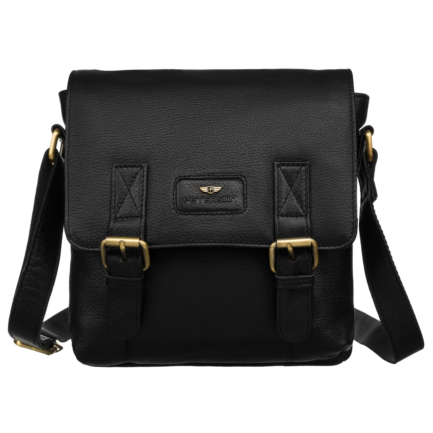 Klasikinė rankinė vyrams Peterson, juoda R39