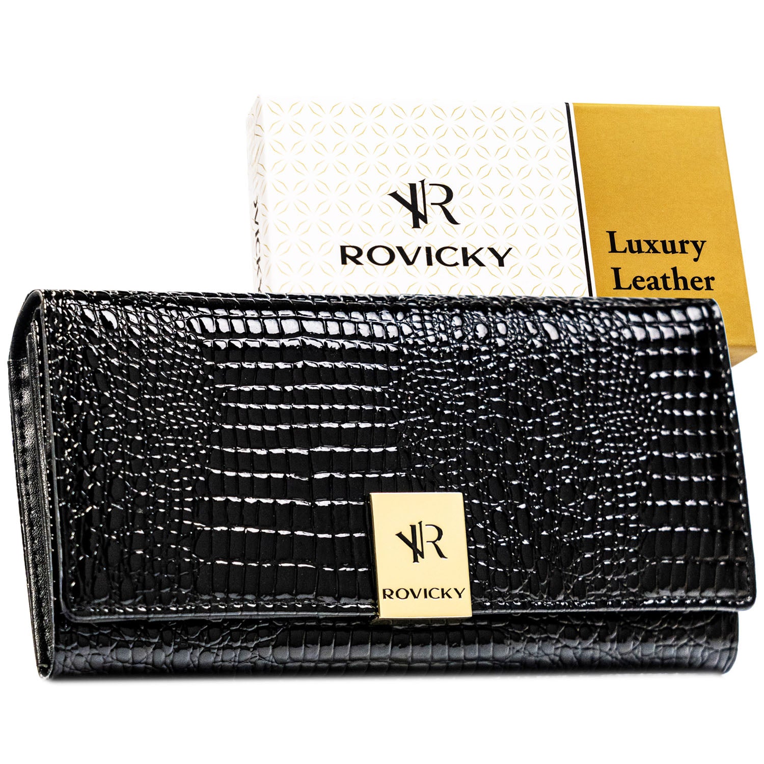 Piniginė moterims Rovicky, juoda