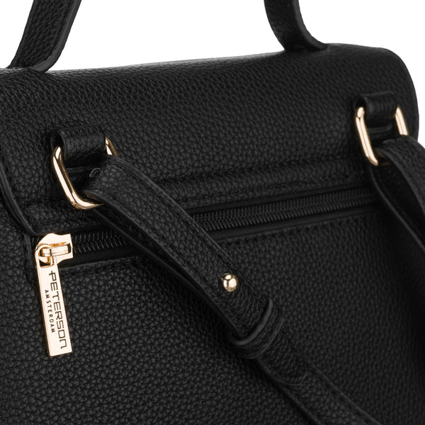 Moteriška rankinė per petį Peterson, juoda AX30