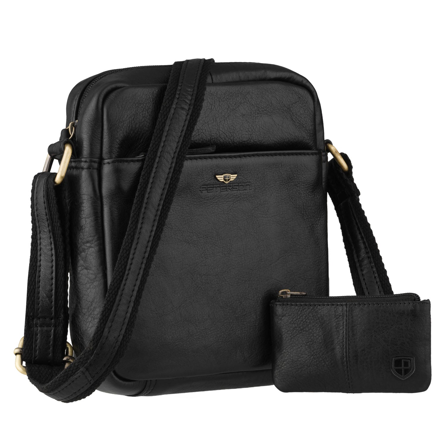 Vyriška juoda odinė rankinė Peterson M83